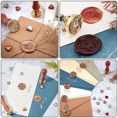 250Pcs 5 Colors Sealing Wax Particles DIY-CP0005-46B-1