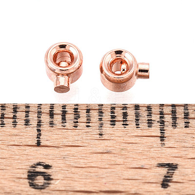 Brass Crimp Beads KK-WH0085-08RG-1