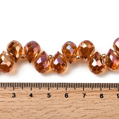Electroplated Glass Beads EGLA-K062-01B-HP05-1