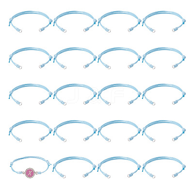 20Pcs Adjustable Korean Waxed Polyester Cord Bracelet Making BJEW-TAC0051-09-1