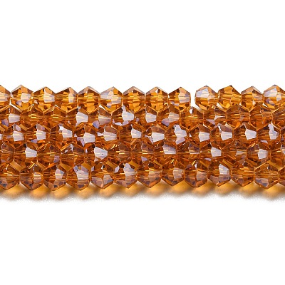 Transparent Electroplate Glass Beads Strands EGLA-A039-T3mm-A28-1