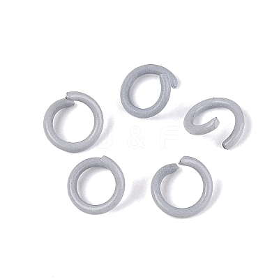 Spray Painted Iron Open Jump Rings IFIN-T017-04C-17-1