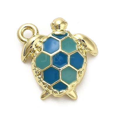 Alloy Enamel Pendants FIND-A051-05B-G-1