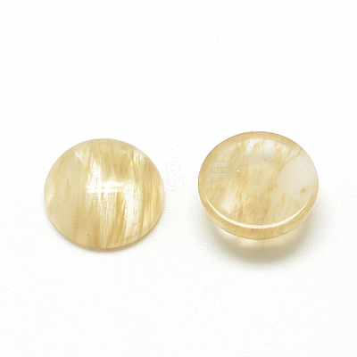 Watermelon Stone Glass Cabochons G-R416-10mm-39-1