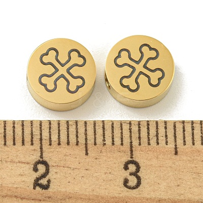 Halloween 304 Stainless Steel Beads STAS-U017-01G-E-1
