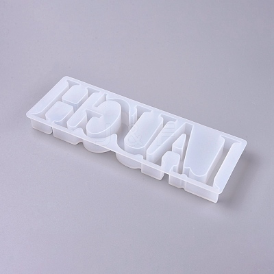 DIY Word Laugh Silicone Molds X-DIY-K017-05-1