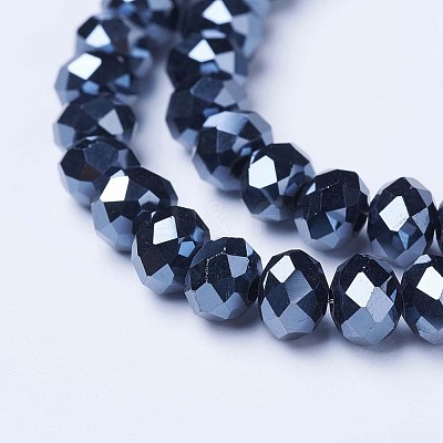 Electroplate Glass Beads Strands EGLA-A044-P2mm-A18-1
