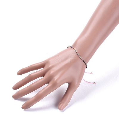 Braided Bead Bracelets BJEW-JB04917-05-1