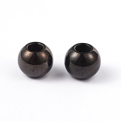 Round 304 Stainless Steel Beads STAS-L176-10-1