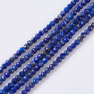 Natural Lapis Lazuli Beads Strands G-J376-51A-2mm-1