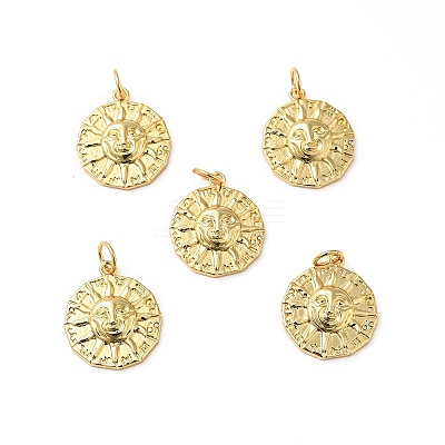 Rack Plating Brass Pendants KK-H431-45G-1