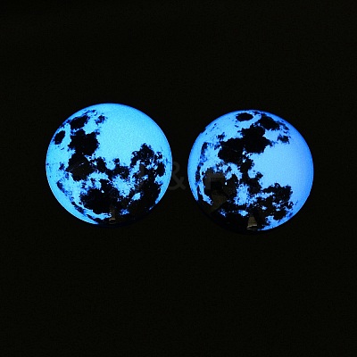 Fluorescent Glass Cabochons GGLA-T004-12A-1