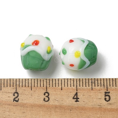 Handmade Lampwork Bumpy Beads LAMP-M022-01E-1