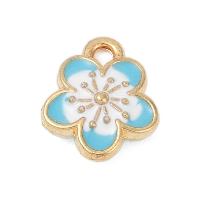 Alloy Enamel Pendants X-FIND-Z070-05G-02-1