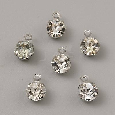Brass Micro Pave Cubic Zirconia Charms KK-WH0062-112D-P-1