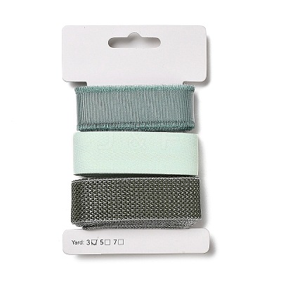 9 Yards 3 Styles Polyester Ribbon SRIB-A014-C07-1