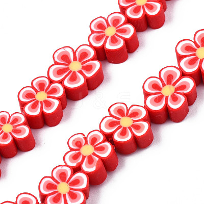 Handmade Polymer Clay Bead Strands CLAY-N011-48A-1