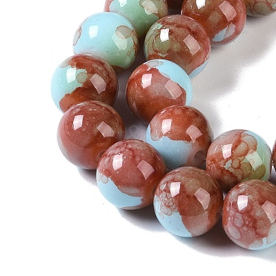 Baking Paint Glass Bead Strands GLAA-H031-01C-04-1