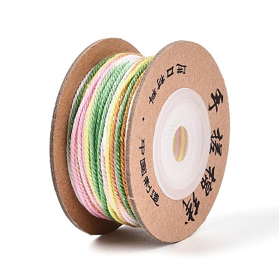 30M Segment Dyed Macrame Cotton Cord OCOR-T018-01U-1