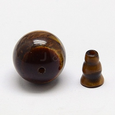 Natural Tiger Eye Buddhist Beads G-M011-01C-1