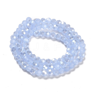 Imitation Jade Glass Beads Stands EGLA-A035-J4mm-B03-1