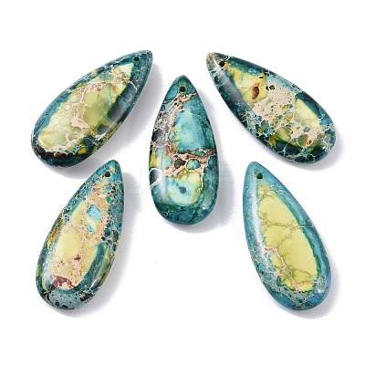 Dyed Synthetic Imperial Jasper Pendants G-P529-07E-1