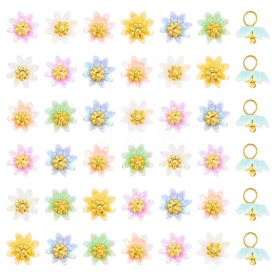 50Pcs Opaque Resin Charms PALLOY-TA00223-1