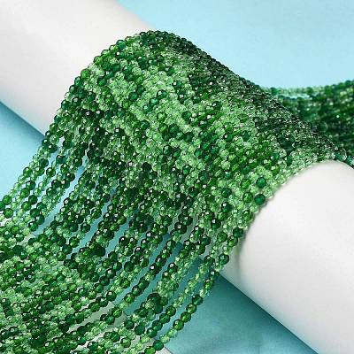 Transparent Glass Beads Strands X-GLAA-H027-01G-1