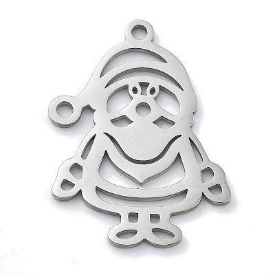 Christmas Theme Anti-Tarnish 304 Stainless Steel Pendants LS-STAS-R003-04P-02-1