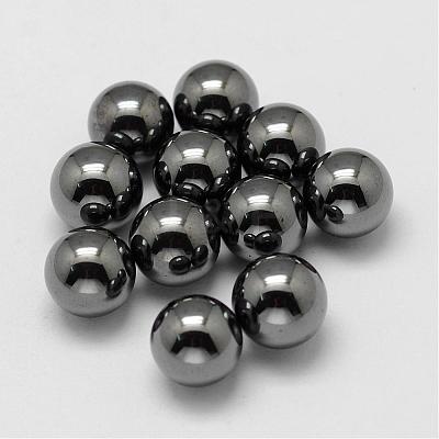 Non-magnetic Synthetic Hematite Beads G-P162-01-12mm-1