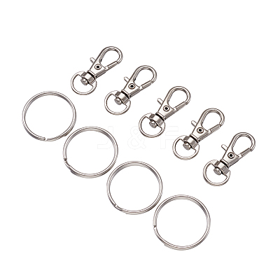 Alloy Swivel Lobster Claw Clasps FIND-TA0001-01P-1