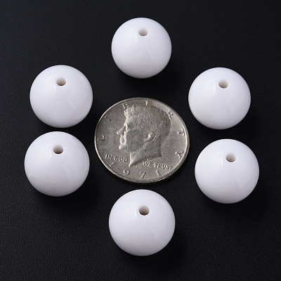 Opaque Acrylic Beads MACR-S370-C20mm-01-1