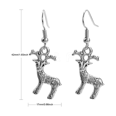 Fashion Alloy Enamel Earrings EJEW-PJE249-1