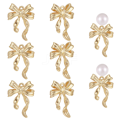 8Pcs Brass Pendants KK-BC0014-43-1