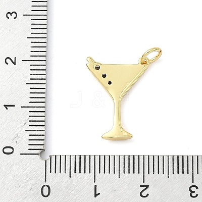 Brass Micro Pave Cubic Zirconia Pendants KK-Z120-57A-G-1