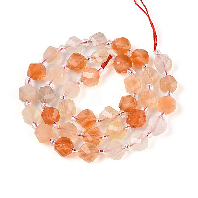 Natural Yellow Agate Beads Strands G-T144-24A-06-1