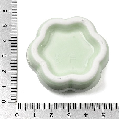 Flower Porcelain Display Decorations DJEW-G049-01B-1