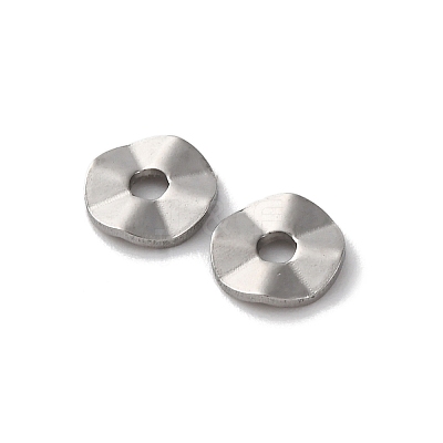 Non-Tarnish 304 Stainless Steel Wavy Spacer Beads STAS-H216-65P-1