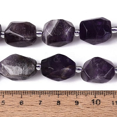 Natural Amethyst Beads Strands G-N362-07A-07-1
