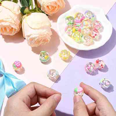 20Pcs 10 Styles Handmade Transparent Acrylic Beads MACR-CJ0002-14-1