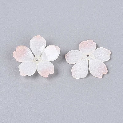 Flower Acrylic Bead Caps SACR-T017-51B-1
