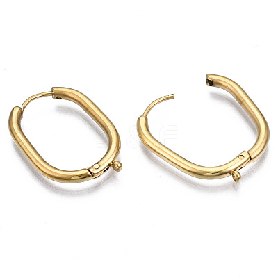 316 Surgical Stainless Steel Hoop Earrings Findings STAS-N097-055LG-1