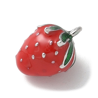 Brass Enamel Charms KK-P290-57P-1