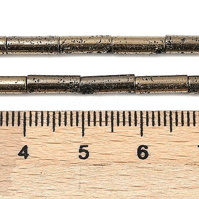 Electroplated Natural Lava Rock Beads Strands G-K388-03A-07-1