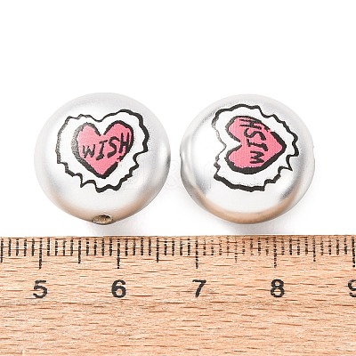 Plating Printed Acrylic Beads AC-CBA655C-12-1