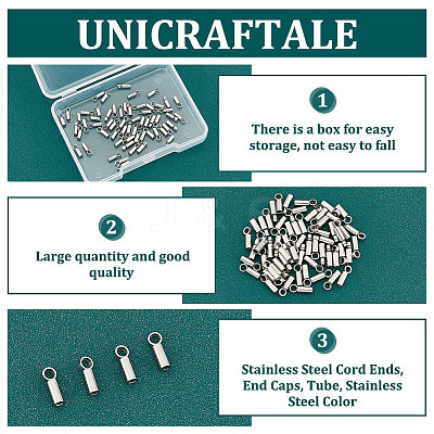 304 Stainless Steel Cord Ends STAS-UN0011-76P-1
