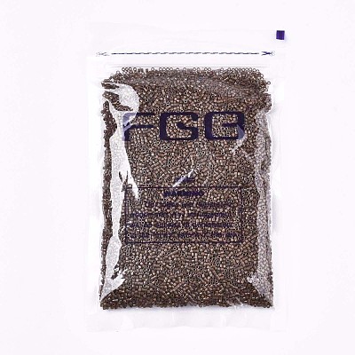 FGB 11/0 Grade A Baking Paint Glass Seed Beads SEED-S030-1047-1