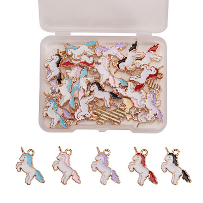 Alloy Enamel Pendants ENAM-CJ0001-41-1