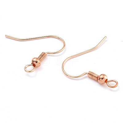 Brass Earring Hooks KK-Q362-RG-NF-1