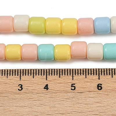 Baking Paint Glass Beads Strands LAMP-S070-06E-1